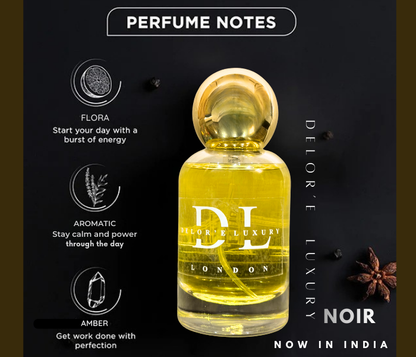 Delor'é Luxury perfume bottles with up to 20% oil concentration and premium France-imported ingredients for long-lasting fragrance